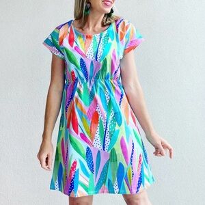 Karla Cola Australia Vibrant Multicolor Tee Dress